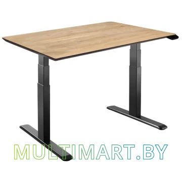 Стол для работы стоя ErgoSmart Wooden Unique Ergo Desk 1300х750х27 мм (дуб натуральный/черный)